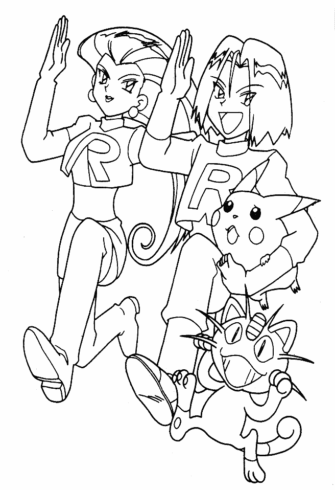 Plansa de colorat cu Pokemon 86 85